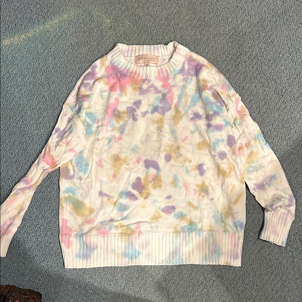 Philosophy Pastel Tie-Dye Women's Sweater